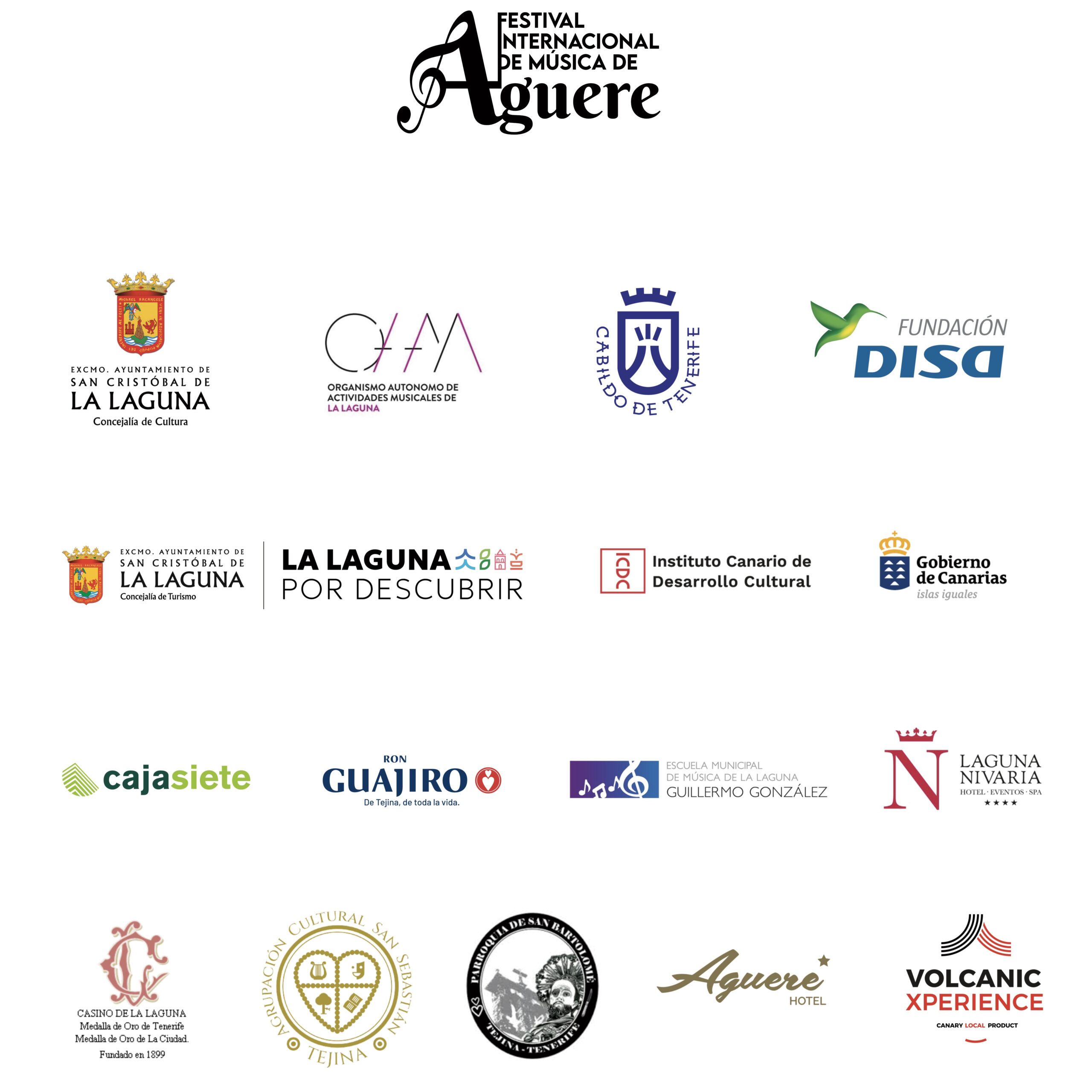 Logos de patrocinadores y colaboradores del festival